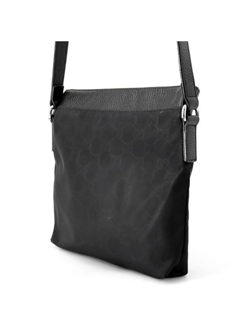 Gucci Shoulder Bag GG Nylon Black